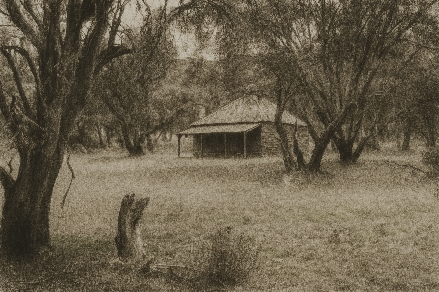 Drawing of Circuitts Hut